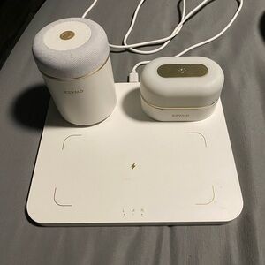 3 in 1 Charger Station with LED Night Light, Portable Bluetooth Speaker, Wire...